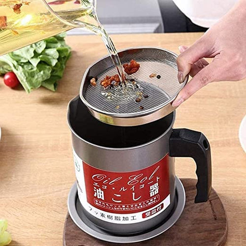 1.4L Kitchen Oil Filter & Storage Container