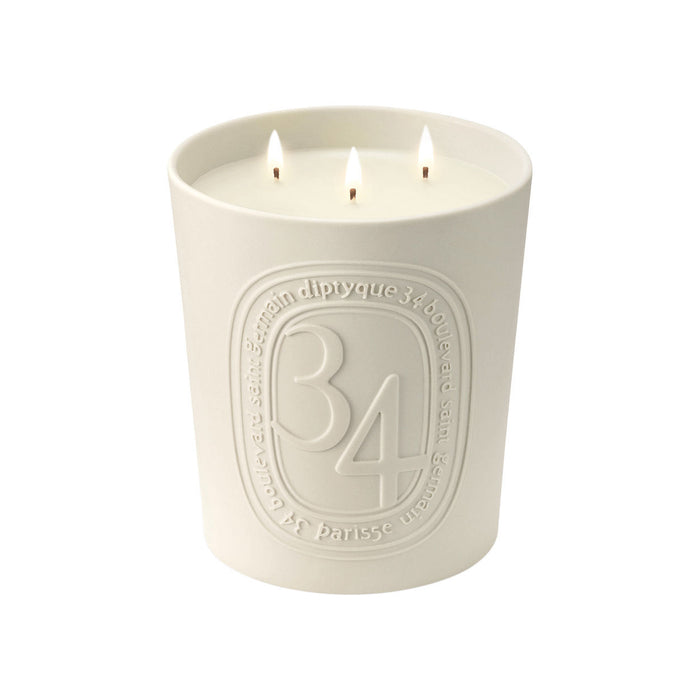 Image of an open Diptyque 34 Boulevard Saint Germain Candle variant: 21.2 oz (Large)