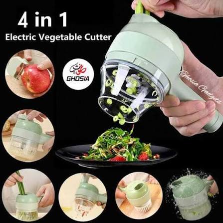 4-in-1 Wireless Handheld Vegetable Cutter & Meat Mincer