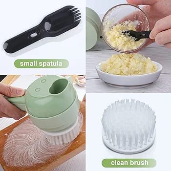 4-in-1 Wireless Handheld Vegetable Cutter & Meat Mincer