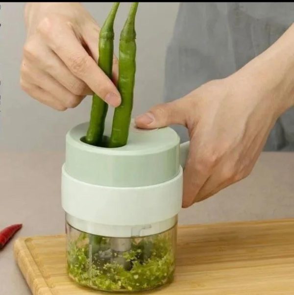 4-in-1 Wireless Handheld Vegetable Cutter & Meat Mincer