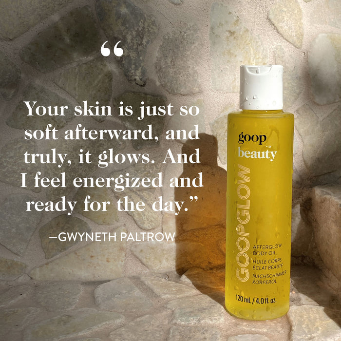 Lifestyle image of Goop Beauty Afterglow Body Oil