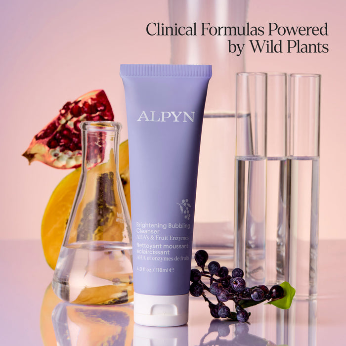 Lifestyle image of Alpyn Beauty AHA Brightening Bubbling Cleanser