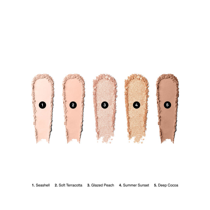 Swatch image of Bobbi Brown All Nudes Eyeshadow Palette Peachy Nudes