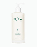 A pump bottle of OSEA anti-aging body balm.