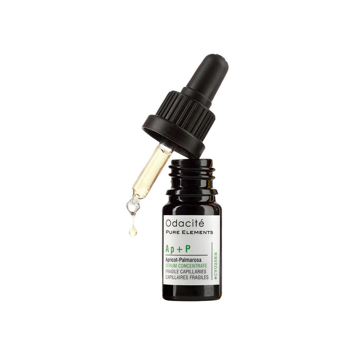 Image of an open Odacité Apricot Palmarosa Serum Concentrate