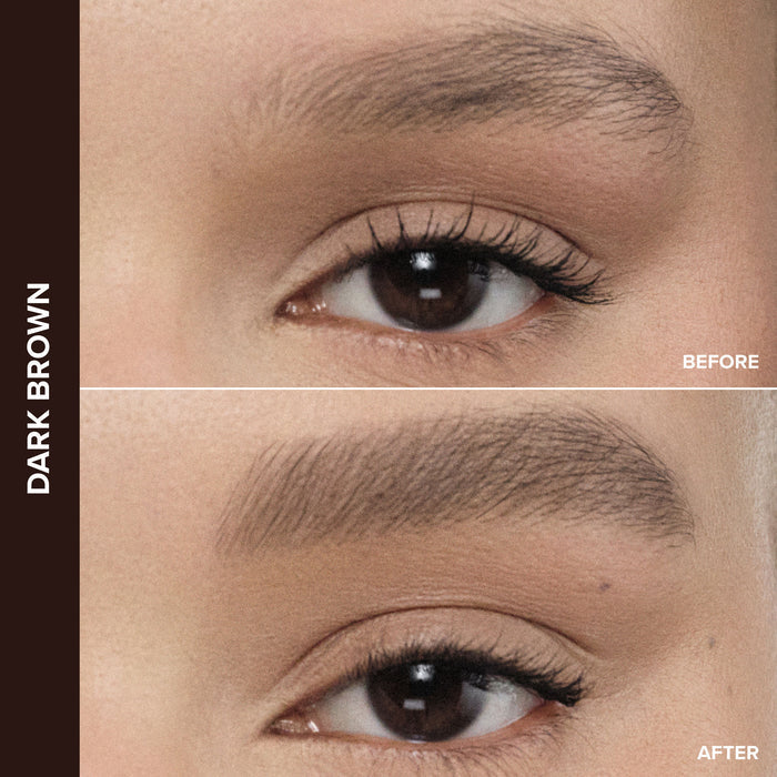 Before and after results of using   variant: Dark Brown
