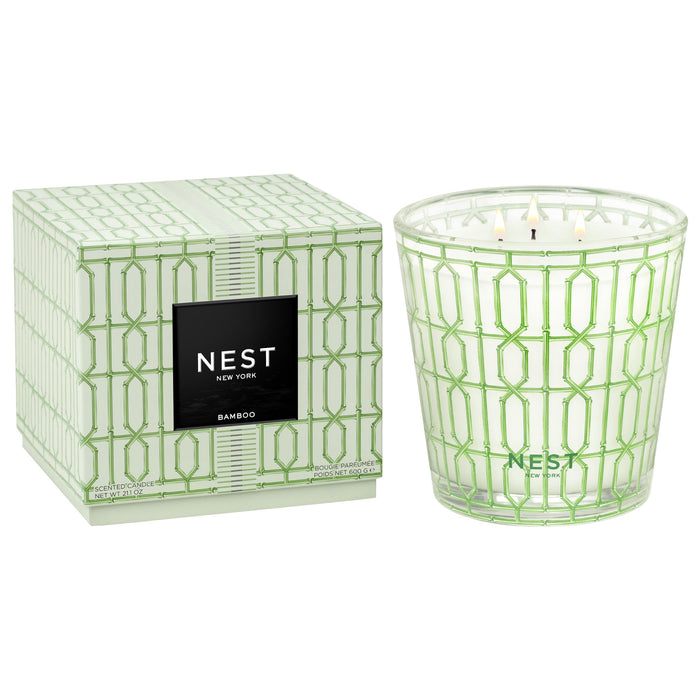 Nest Bamboo Decorative Candle variant: 21.2 oz (3-Wick) main image