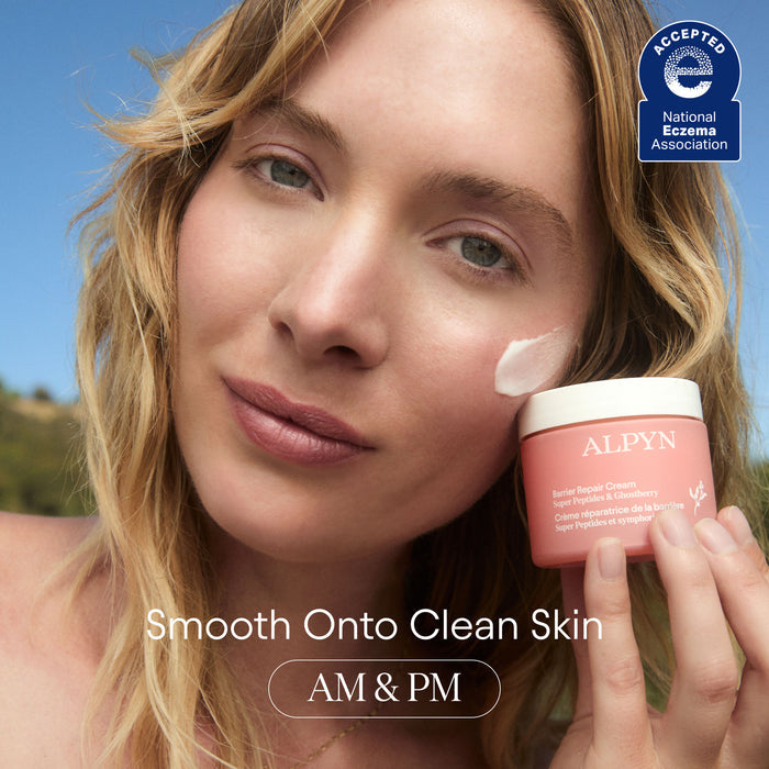 Model image of Alpyn Beauty Barrier Repair Cream Moisturizer for Eczema, Wrinkle and Barrier Repair