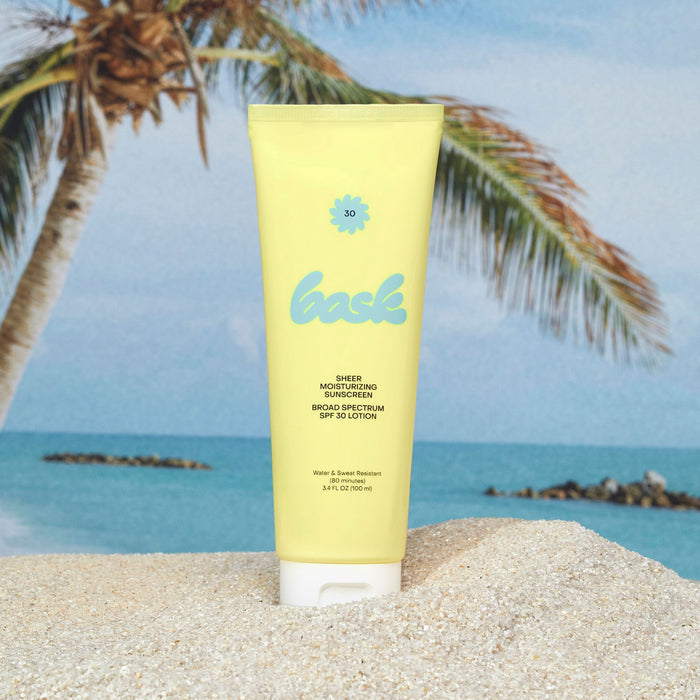 Lifestyle image of Bask Suncare Sheer Moisturizing Lotion SPF 30 variant: Default Title