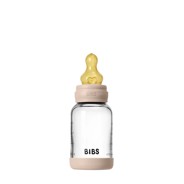 Bibs Baby Glass Bottle Complete Set: Blush