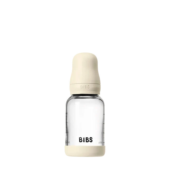 Bibs Baby Glass Bottle Complete Set: Ivory