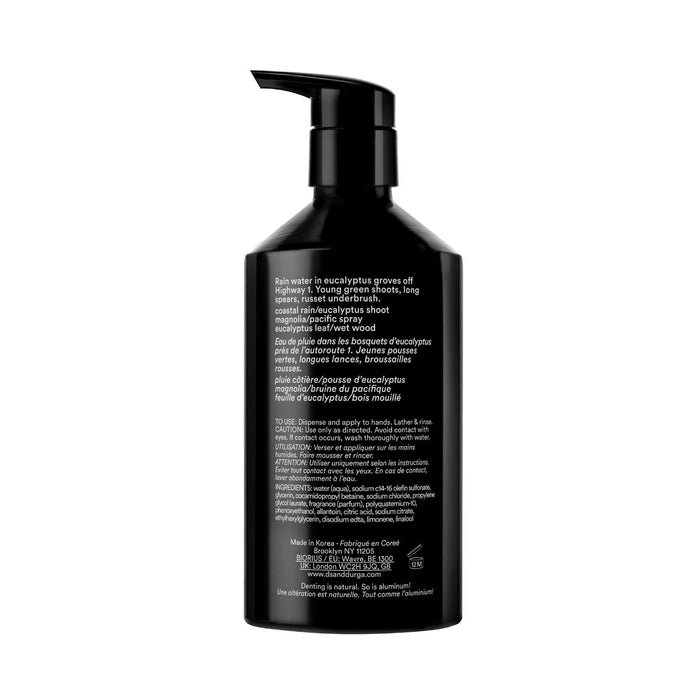 Back image of D.S. & Durga Big Sur After Rain Hand Soap variant: 11.8 fl oz