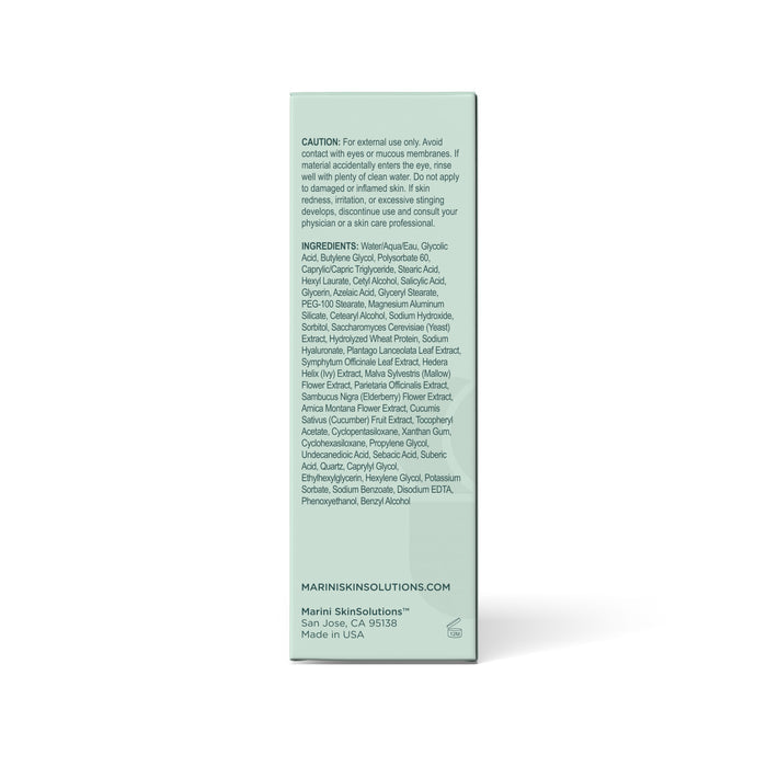 Back image of Marini SkinSolutions Bioclear Face Cream