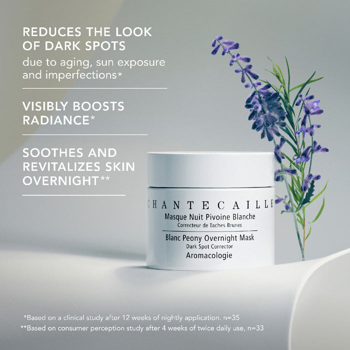 Image of a closed Chantecaille Blanc Peony Brightening Overnight Mask for Dark Spots
