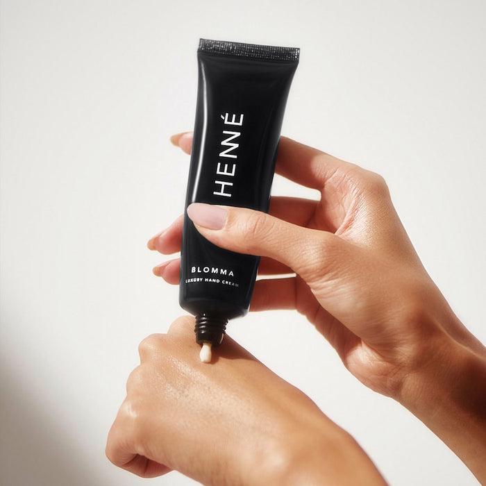 Lifestyle image of Henne Organics Blomma Luxury Hand Cream