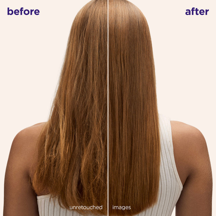 Before and after results of using Maria Nila Bond Builder