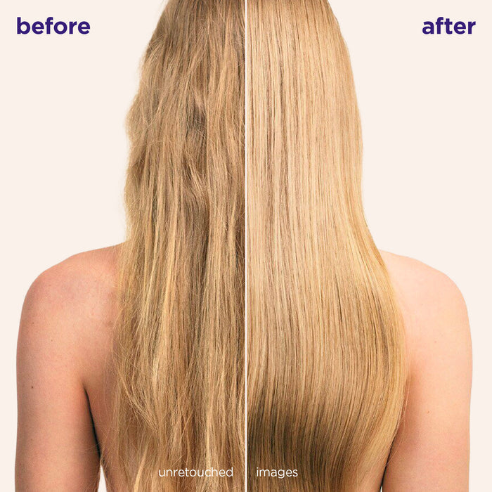 Before and after results of using Maria Nila Bond Builder