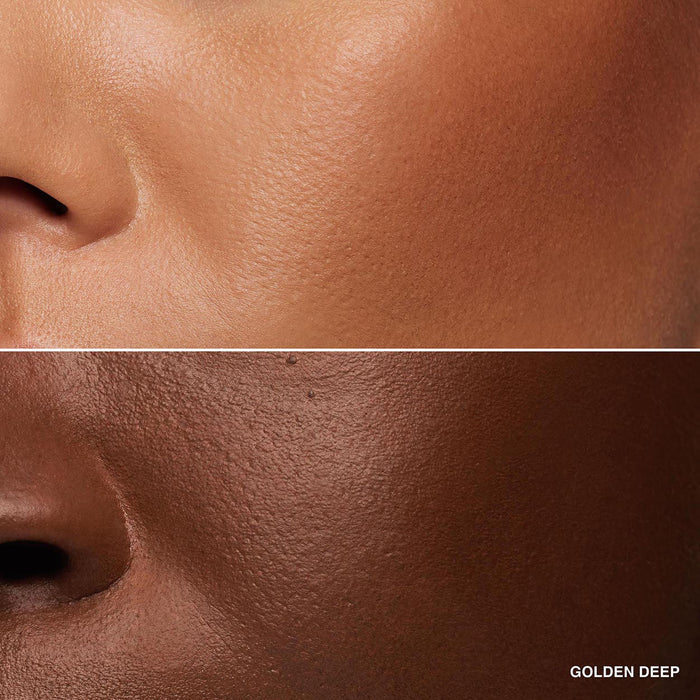 Before and after results of using Bobbi Brown Bronzer Powder variant: Golden Deep