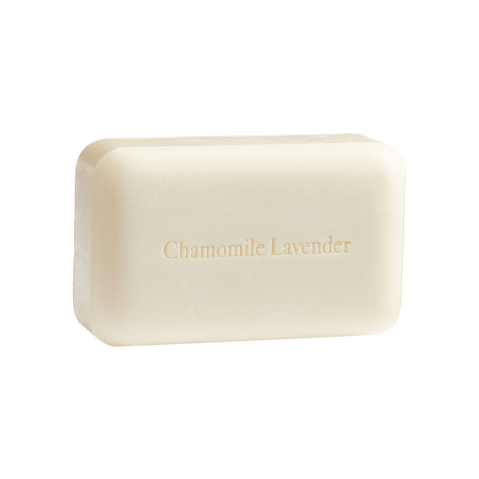Image of an open Lafco Chamomile Lavender Bar Soap