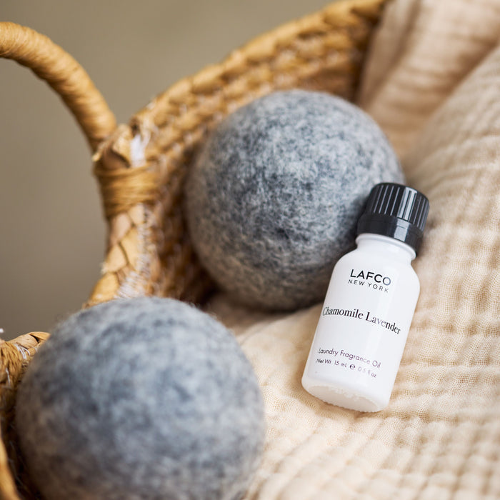 Lifestyle image of Lafco Chamomile Lavender Laundry Fragrance Oil