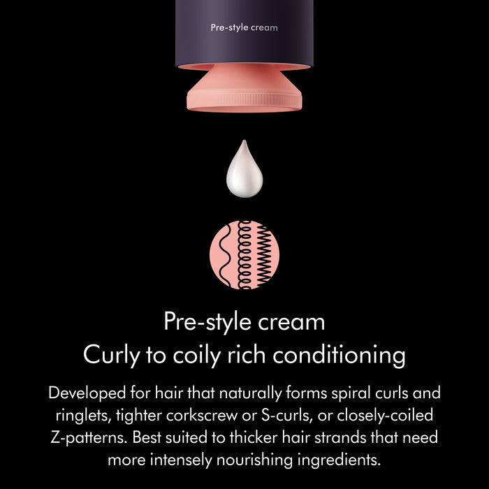 Swatch image of Dyson Chitosan Pre-style Cream Curly to Coily Rich Conditioning variant: 3.38 fl oz (Refill)