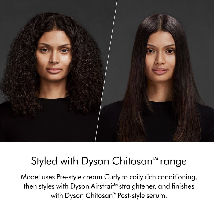 Model image of Dyson Chitosan Pre-style Cream Curly to Coily Rich Conditioning variant: 3.38 fl oz (Refill)
