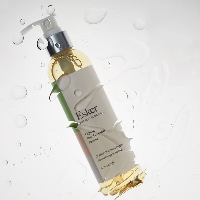 Lifestyle image of Esker Clarifying Body Wash