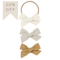 Classic Bow 3 Pack: Oatmeal