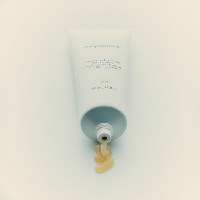 Image of an open Goop Beauty Cloudberry Exfoliating Jelly Cleanser