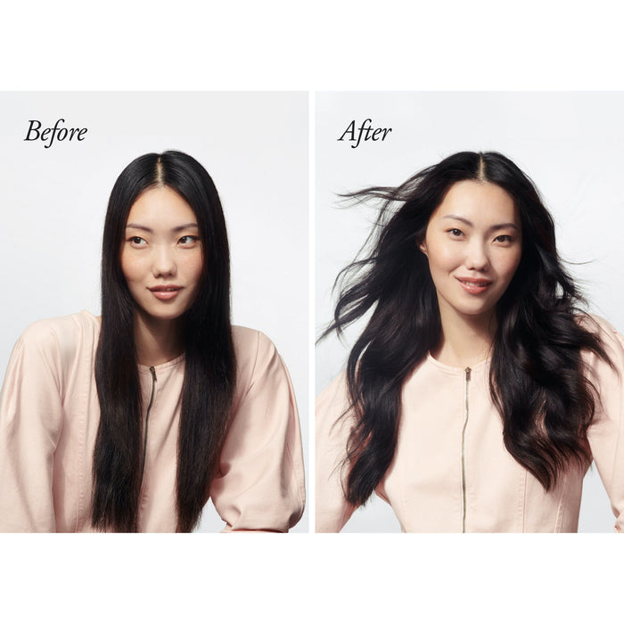 Before and after results of using Oribe Crème For Style