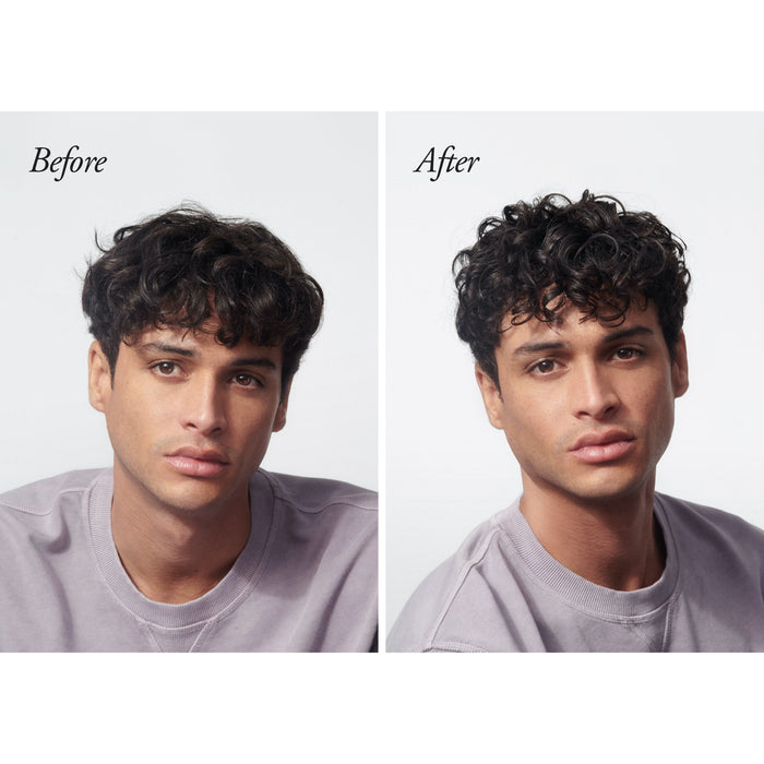 Before and after results of using Oribe Crème For Style