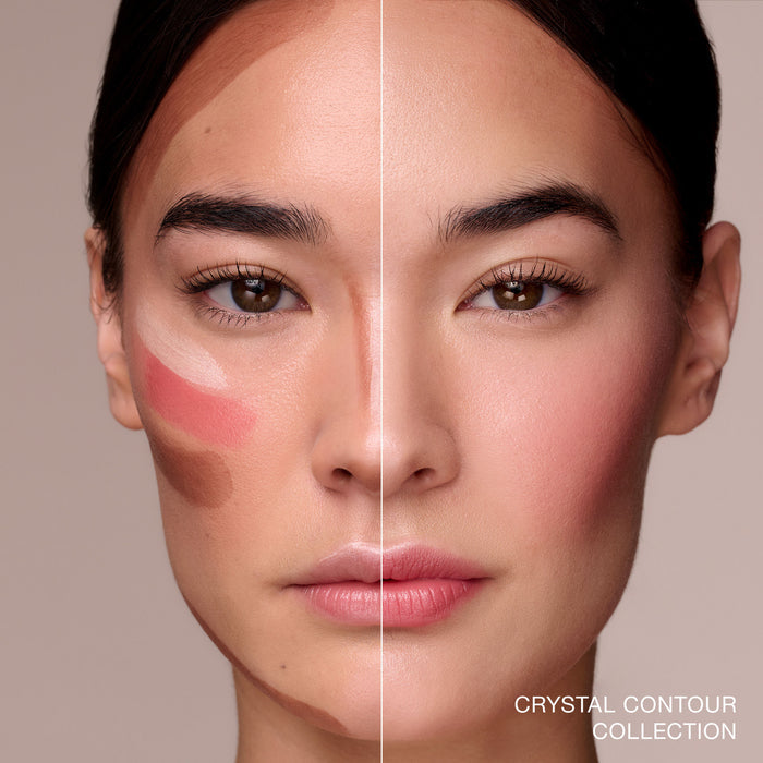 Before and after results of using   variant: Crystal Contour Collection