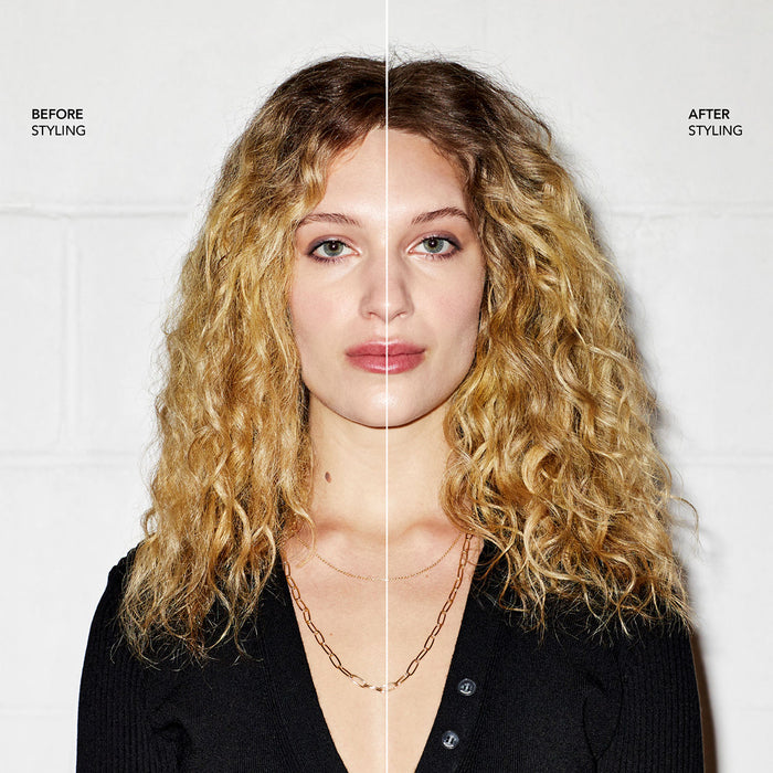 Before and after results of using Bumble and Bumble Curl Light Defining Cream variant: 8.5 oz
