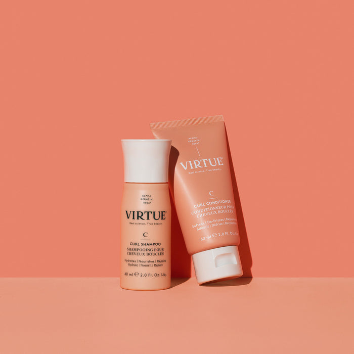 Lifestyle image of Virtue Curl Shampoo variant: 2 oz