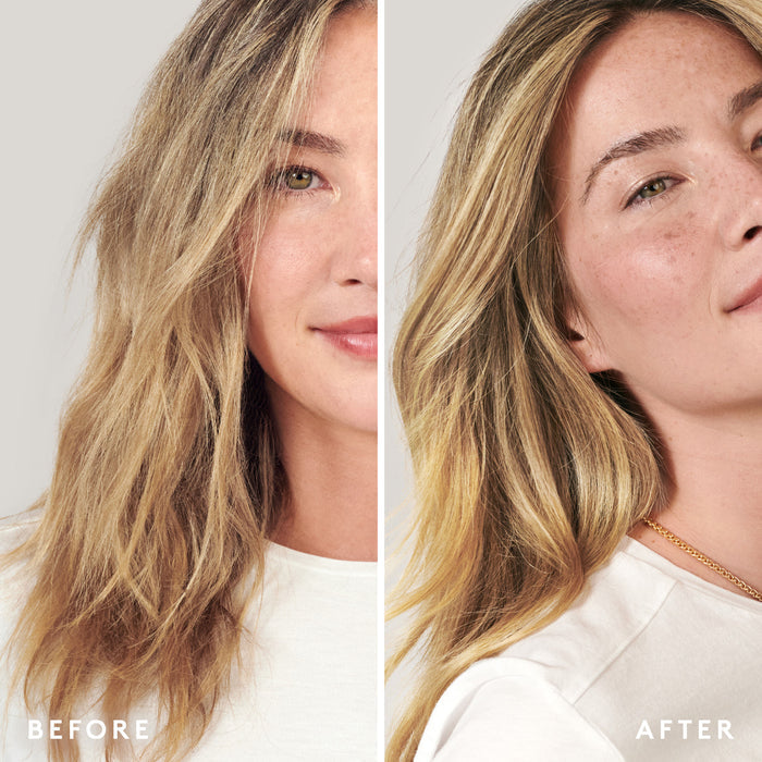 Before and after results of using Virtue Damage Reverse Serum