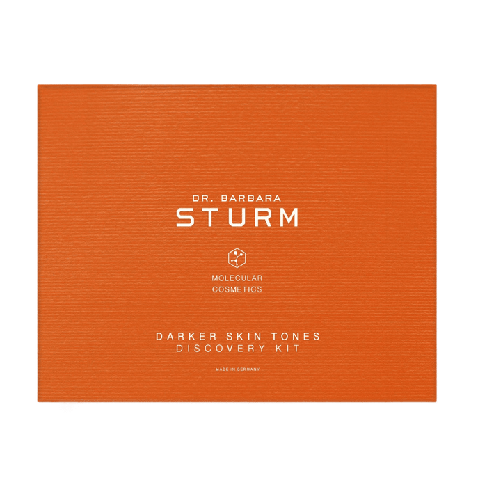 Image of a closed Dr. Barbara Sturm Darker Skin Tones Discovery Kit