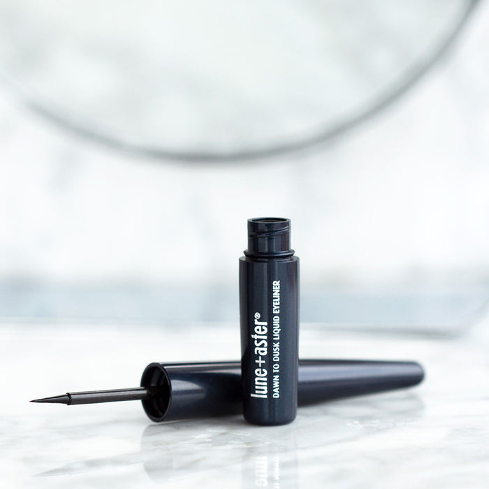 Lifestyle image of Lune+Aster Dawn to Dusk Liquid Eyeliner