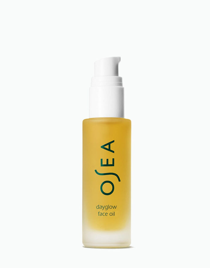 OSEA Dayglow Face Oil 1 oz pump bottle on white background for ecommerce display