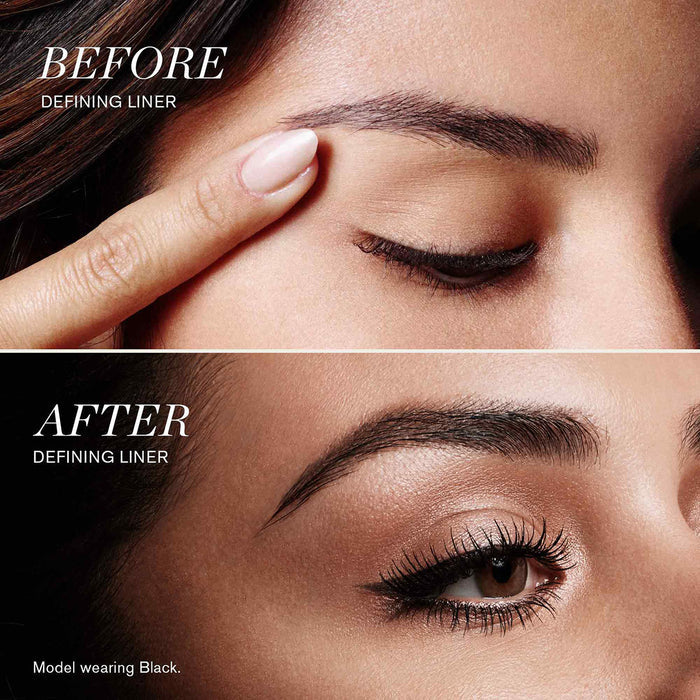 Before and after results of using RevitaLash Defining Liner variant: Black