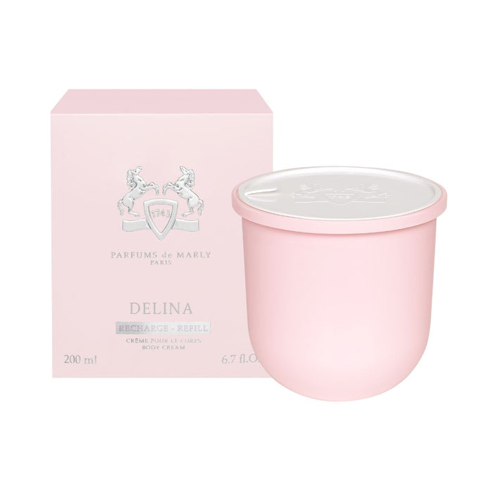 Image of the Parfums de Marly Delina Body Cream variant: 6.7 fl oz (Refill) box