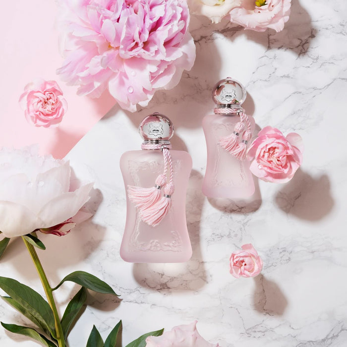 Lifestyle image of Parfums de Marly Delina La Rosee Eau de Parfum variant: 1.01 fl oz