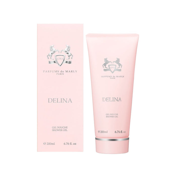 Image of a closed Parfums de Marly Delina Shower Gel