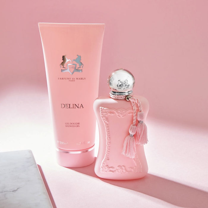 Lifestyle image of Parfums de Marly Delina Shower Gel