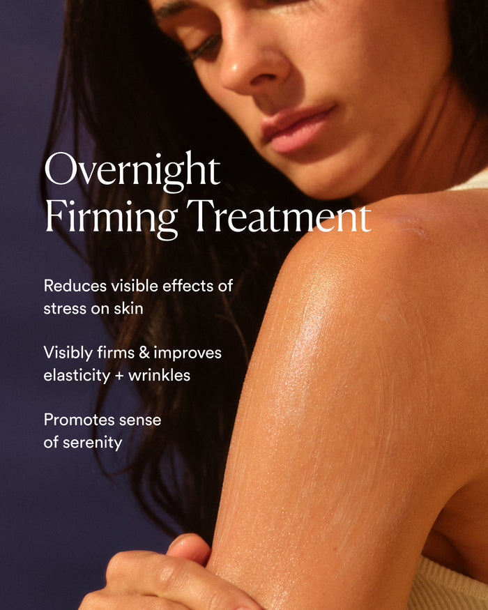 Dream Bio-Retinol Body Serum highlighting overnight firming, improved elasticity, and wrinkle smoothing