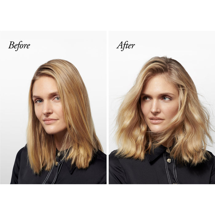 Before and after results of using Oribe Dry Texturizing Spray for Volume & Texture