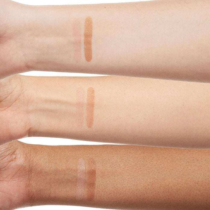 An arm swatch of Trish McEvoy Dual Resort Bronzer Refill variant: Default Title