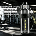 Dual-Use Sports Water Bottle - Leak-Proof, Heat-Resistant, BPA-Free, with Lanyard & Silicone Grip