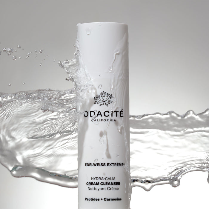 Lifestyle image of Odacité Edelweiss Extrême Hydra-Calm Cream Cleanser