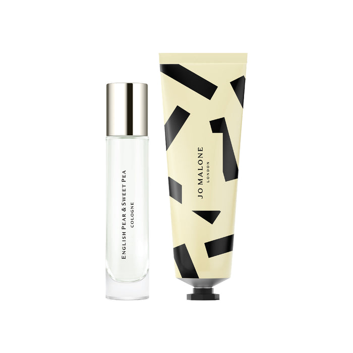 Image of an open Jo Malone London English Pear & Sweet Pea Cologne & Hand Cream Duo Mother's Day Gift Set (Limited Edition) variant: Default Title